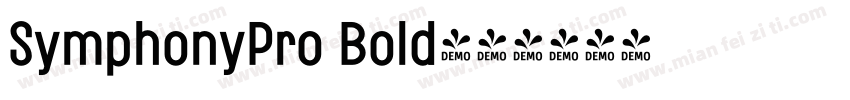 SymphonyPro Bold字体转换